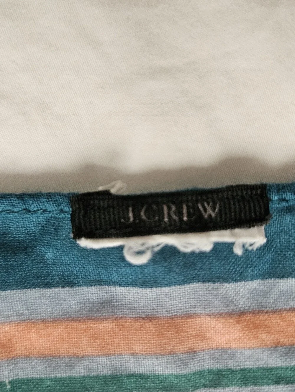 J. CREW Archival Elephant Print Cotton Blue Teal Square Scarf | SZ 20